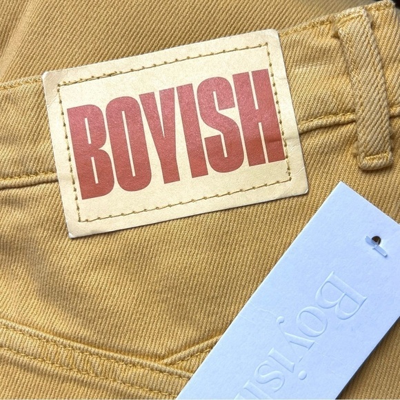 NWT BOYISH FREE PEOPLE 90s Rigid Denim High Rise Button Fly Straight Leg Jean 26 - Picture 5 of 7